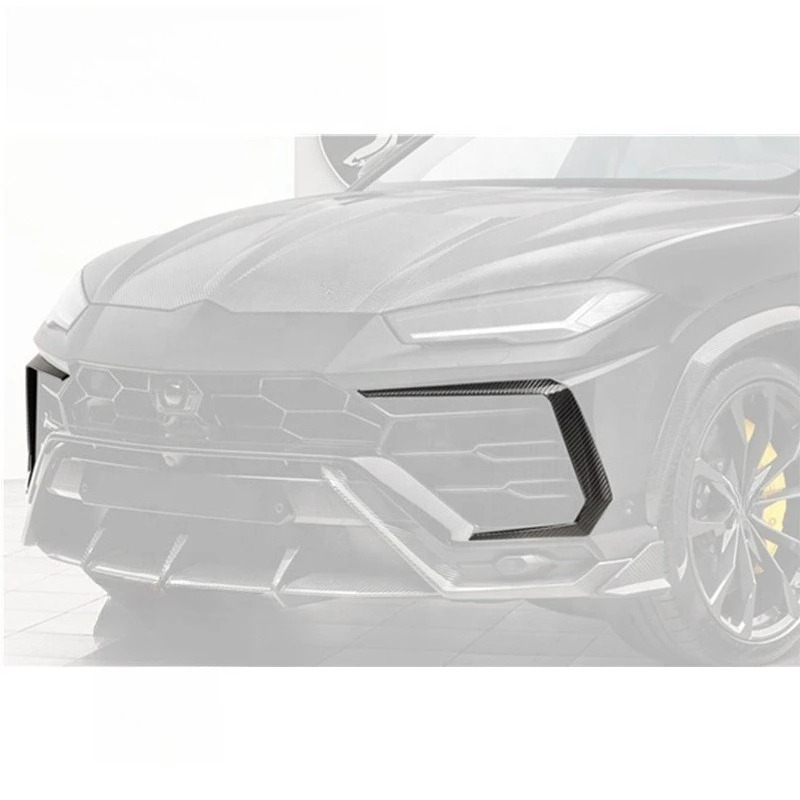 Full Carbon Fiber 2018 to 2022 URUS TOP Style Front Bumper Side Vent Canards Fit For URUS Front Canards